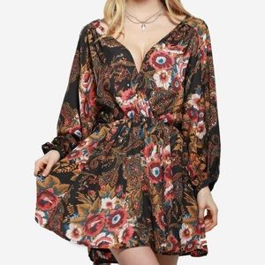 Free People High Plains Surplice Dress